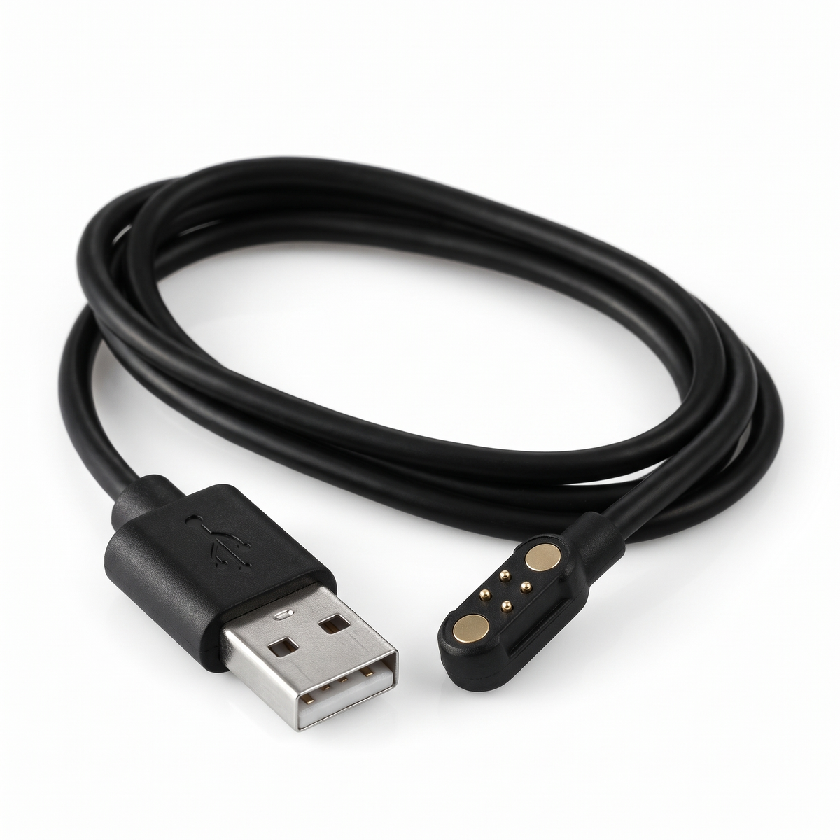 AONIC Flow magnetic charging cable with USB-A plug and gold magnetic contacts