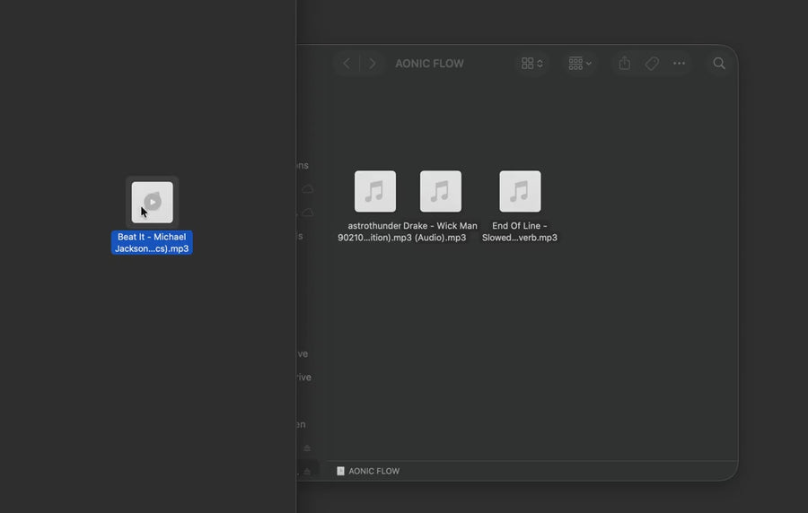Song converter screen recording